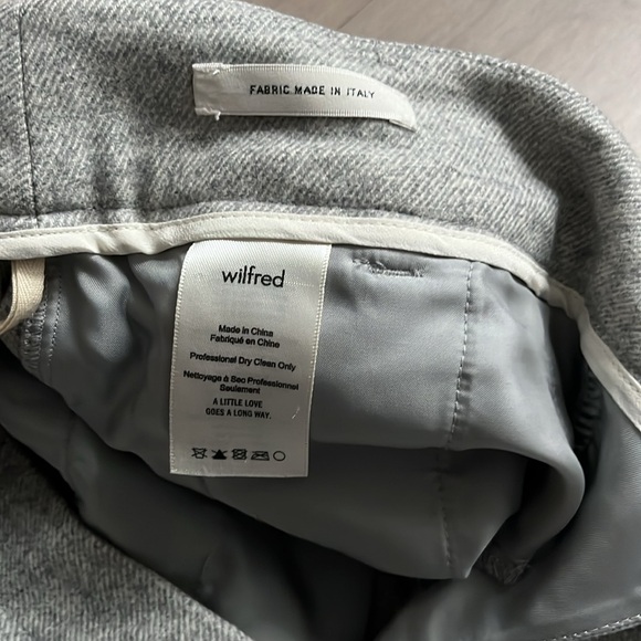 Aritzia Wilfred Jallade / Tie Front Wool and Cashmere Pant Grey - Picture 5 of 8
